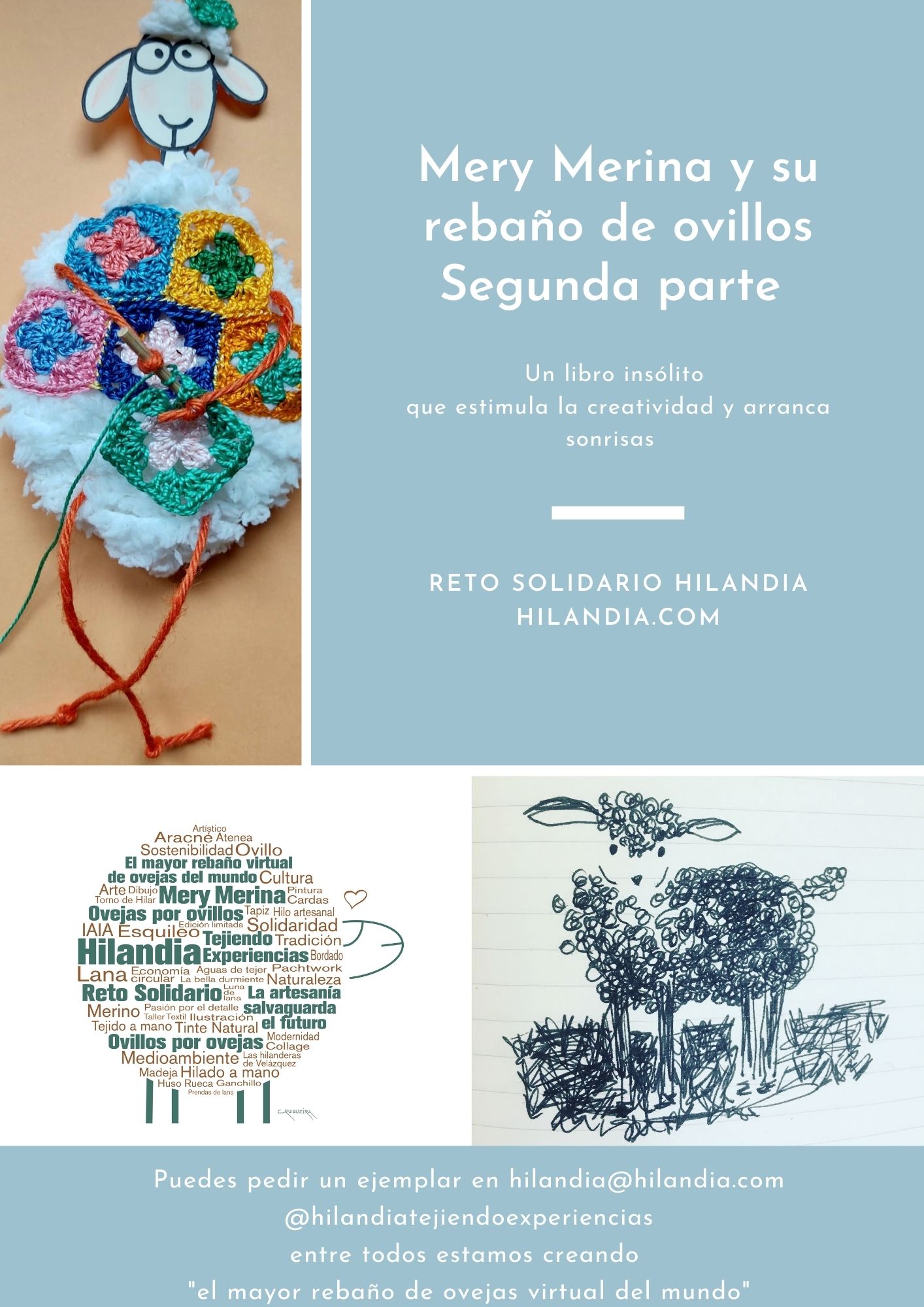 Libro Mery Merina y su rebaño de ovillos segunda parte