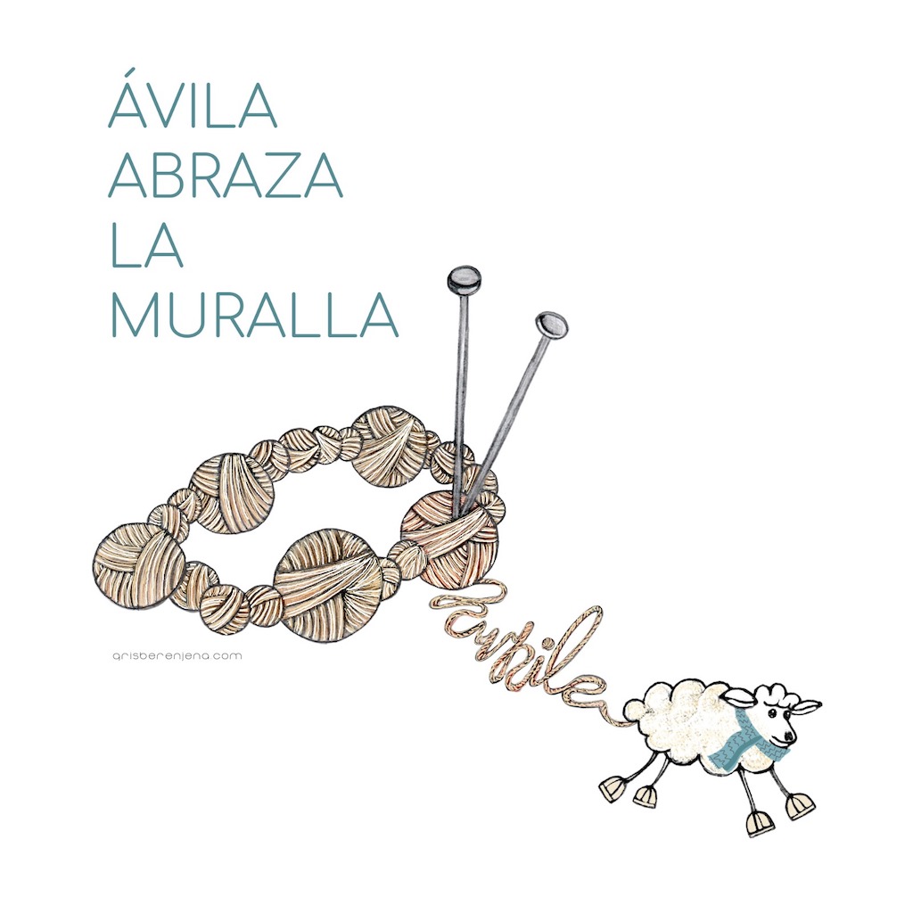 Ilustración Avila abraza la muralla