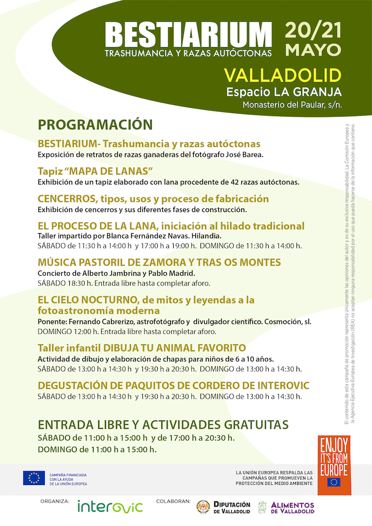 Programa actividades Bestiarium Valladolid