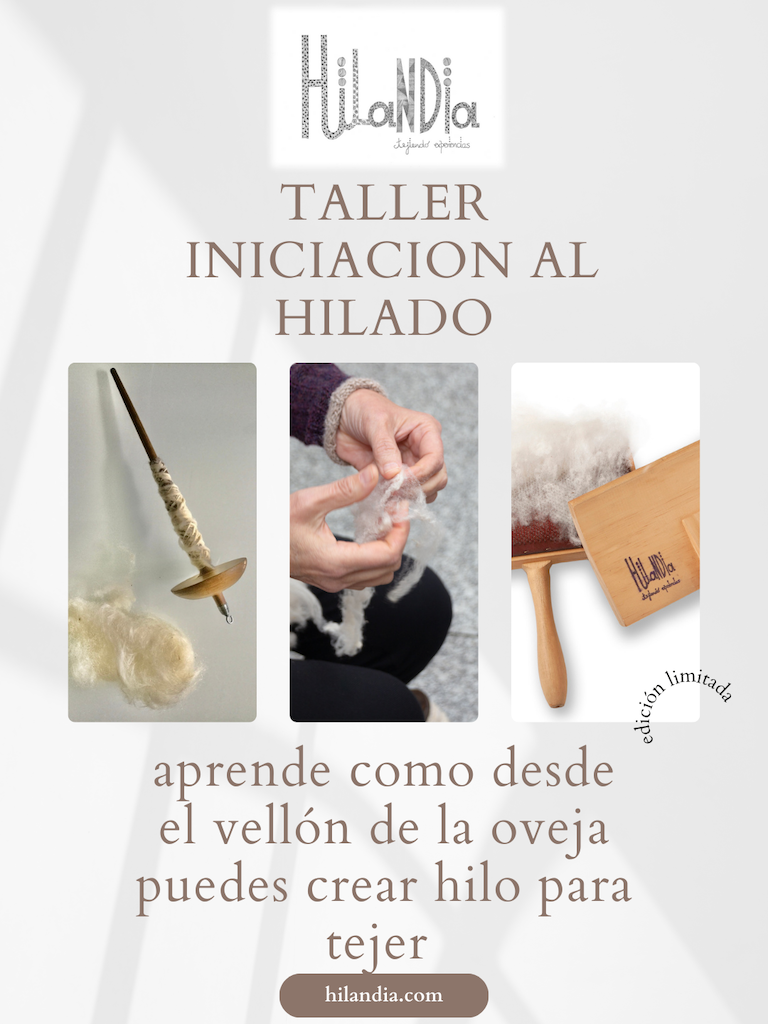 Taller iniciación hilado de lana