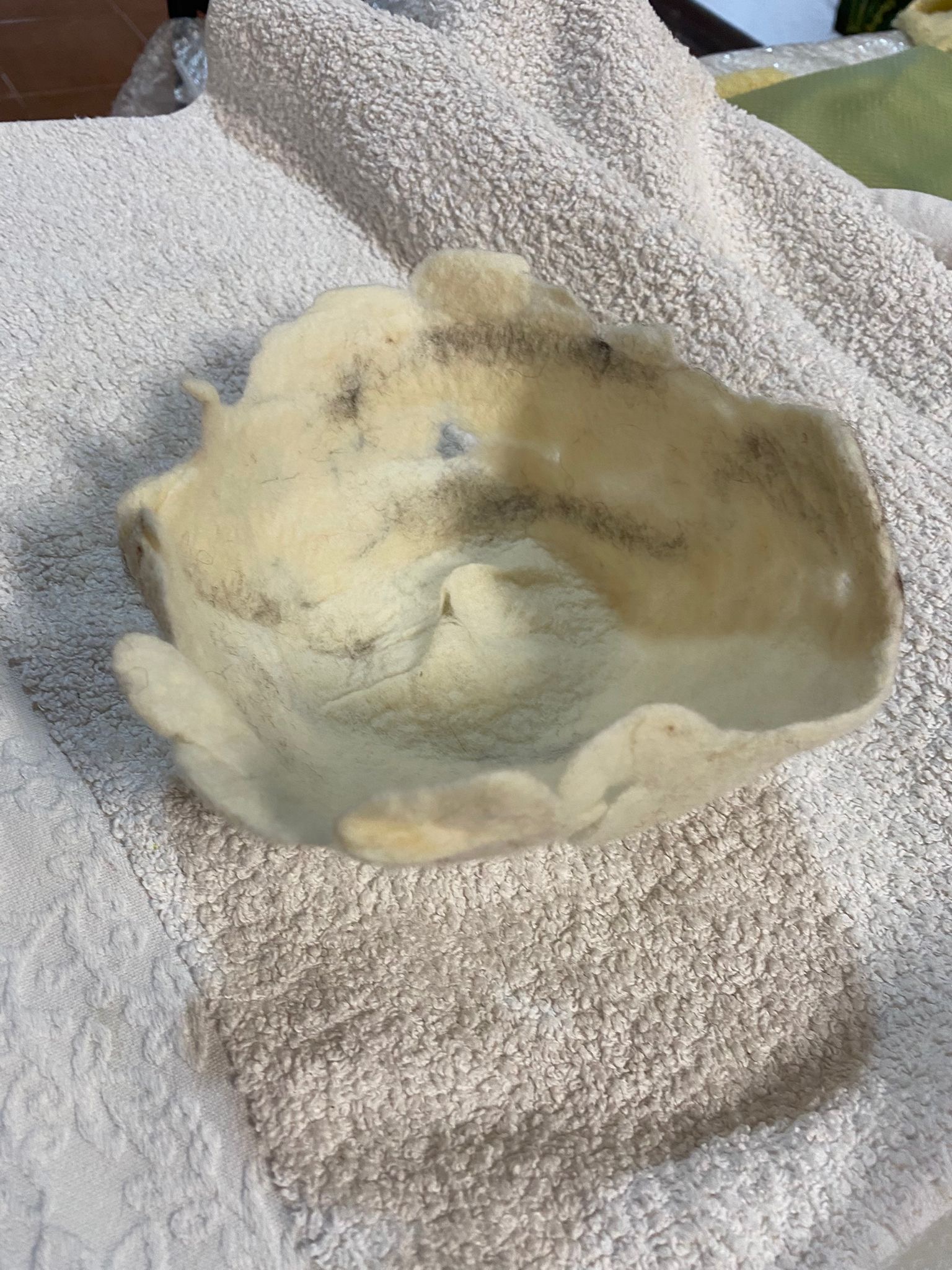 Cuenco de lana taller cuencos de lana hilandia