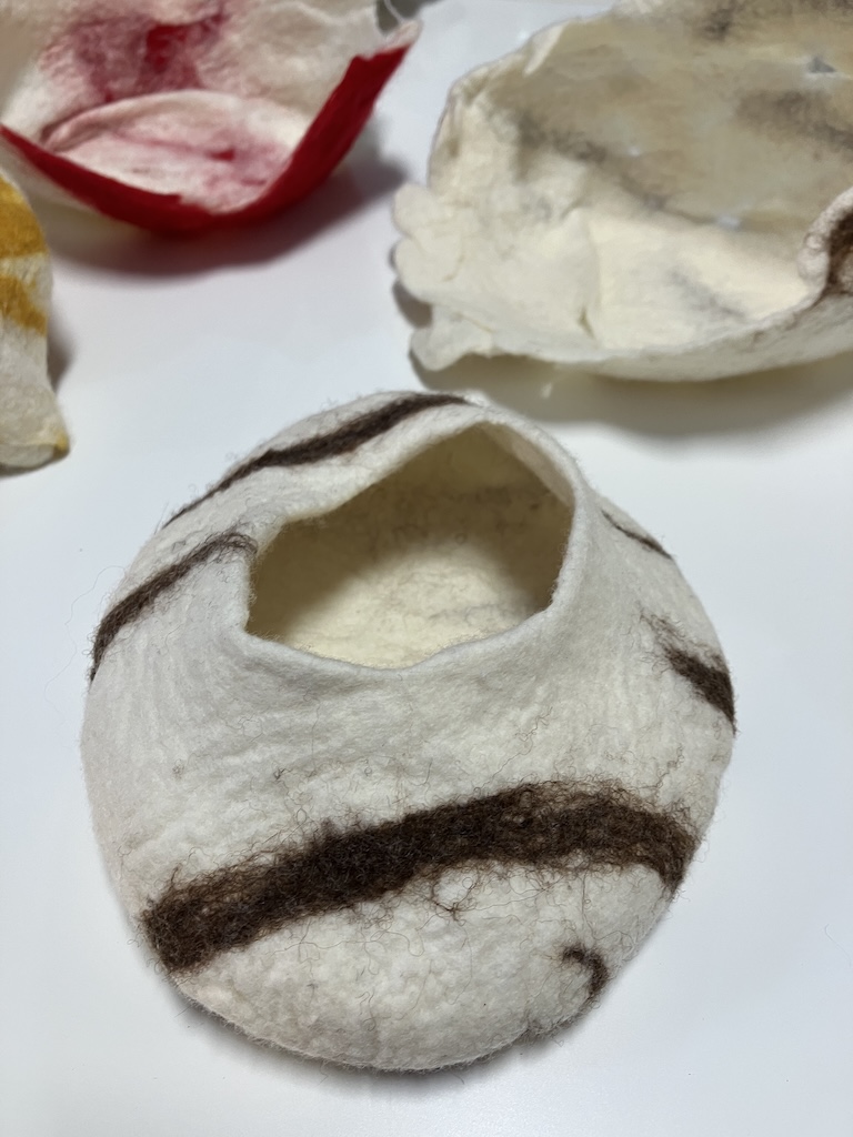 Cuenco de Maria taller de cuencos de lana