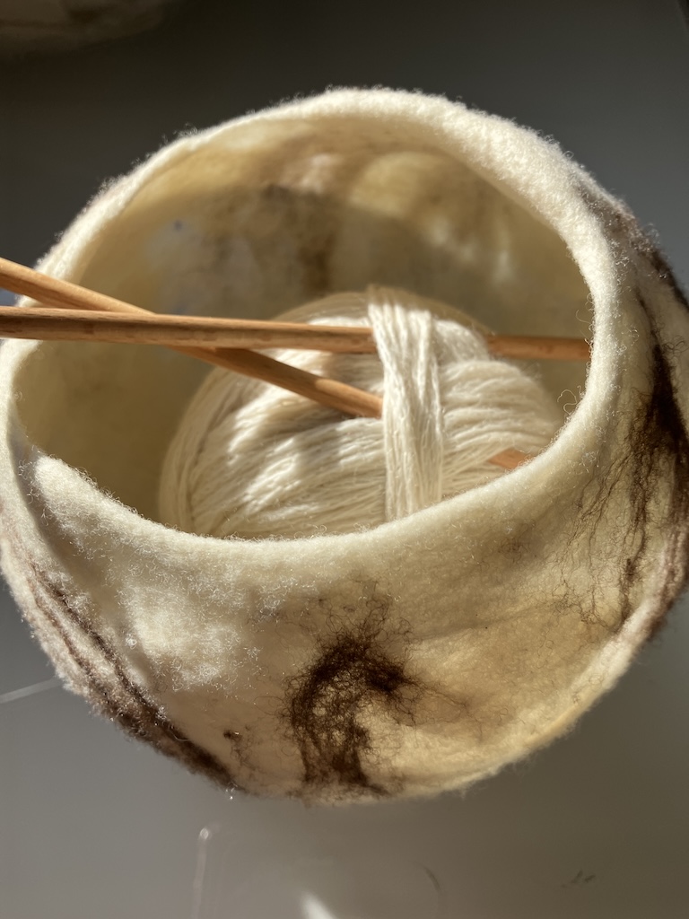 Cuenco de lana taller de cuencos de lana hilandia